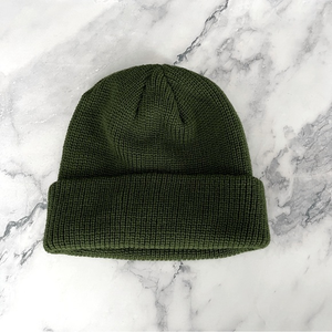 🌟 Green‎ Solid Knit Beanie